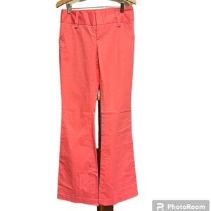 Alice & Olivia Pink Coral Flare Bootcut Pant Sz 4